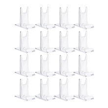 16Pcs Buch Stehen für Display Kristall Halter Einstellbare Staffelei Sammler CD Magazin