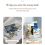 A4 File Display Clear Storage Box Office Single Layer Desktop Sorter Pocket Booklet and Brochure Holder White 4