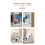 A4 File Display Clear Storage Box Office Single Layer Desktop Sorter Pocket Booklet and Brochure Holder White 7