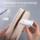 Mini Light Reading Clip Book Rechargeable Bookmark LED Portable Bedside Table Lamp,A 5