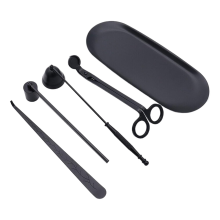 Kaarsenlonttrimmer, 5-in-1 accessoireset, verzorgingsset, cadeau voor liefhebbers van geurkaarsen,
