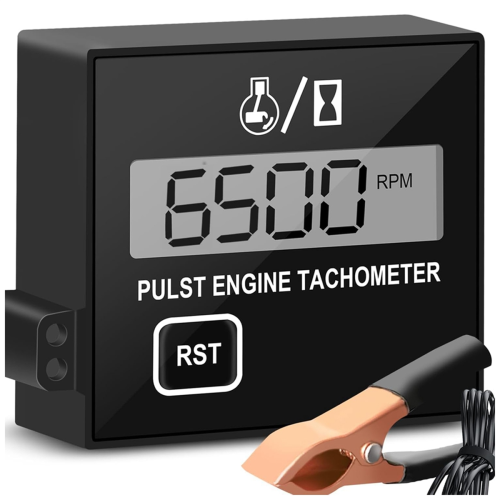 Digital Chainsaw Tachometer Small Engine Display Pulse Speedometer Motorcycle Electronic 1