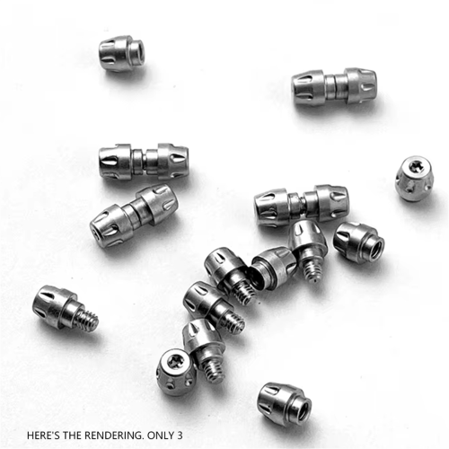 Stainless Steel Folding Knife Accessories DIY Screws Push Button Nail 2