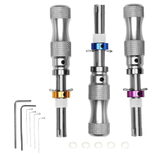 Home Repair Tubular Set Tool Kit User 3 Piece Hook Puller/O-Ring Hand Hook,Wrench Adjustable Pick
