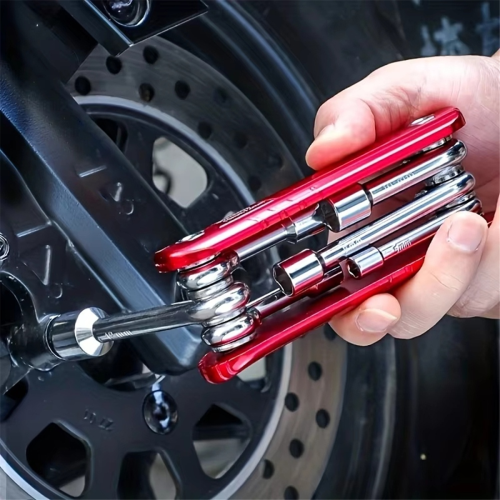 Ensemble d'outils portables, clé à douille pliable, outils ménagers multifonctions pour l'extérieur 2