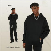 （S）Vintage Plus Size 350 Gsm One Piece Hoodie Autumn Streetwear