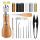 Sewing Awl Kit, Portable Tool Stitching Leather Thread Waxed Kit 1