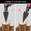 Fendeuse de bûches de chauffage, 6 pièces, forets de 38 mm + 50 mm, bois + 4 poignées 7