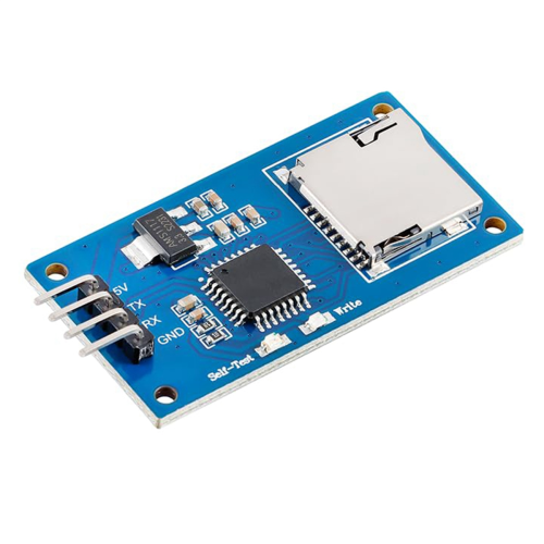Mini Serial Data Logger with SD Card Holder, -Format Recording and Storage Module 1