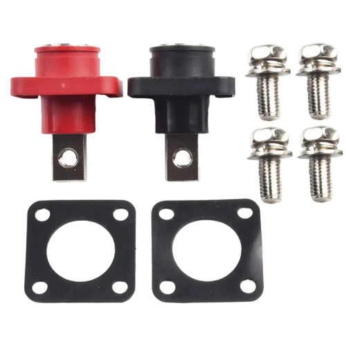 2PCS Battery Terminal Connector Storage Adapter Uncapped 150A 1
