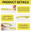10 Packs Self Adhesive Measuring Tape Measure Stick on (12 Ft,Yellow) 3