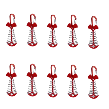 10PCS Nagel Seil Schnalle Camping Zelt Outdoor Deck mit Frühling Befestigung Nägel Anker Winddicht Pull