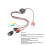 Mobiele telefoon reparatiekabel USB-voeding opstartlijn DC-voeding Multifunctioneel 4