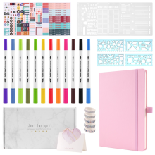 A5 Hardcover Dotted Journal Notebook met 184 genummerde pagina's, Dotted Journaling Kit voor beginners Groen