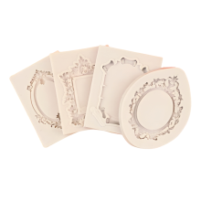 Fotolijst Fondant Mal Spiegel Siliconen Retro Taartdecoratie