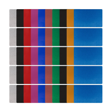 Biglietti da visita, set da 50 pezzi, biglietti fai da te in 10 colori. Biglietti in metallo multiuso per la personalizzazione di casa e ufficio.