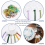 30pcs Acrylic Embroidery Floss Drop, Clear Thread Organizers Slim Bobbins - 8