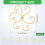 6pcs Plant Stem Support, Metal Monstera Holder Support Design Bamboo Clamp Set 3