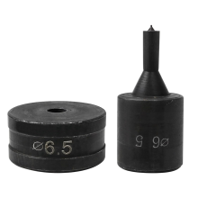 Hydraulische gatenpons voor CH70 CH-70-machine, 6,5 mm ronde ponsmatrijs (1 stuk), zwart