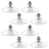 8 Pack Clear PVC Sucker Pads Thickened Suction Cups with M6 X 14 Thread Screw Extra Strong for Bathroom Kitchen 2