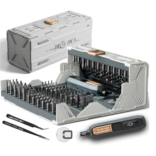 180 in 1 Manual Precision Screwdriver Set, Professional Computer Kit, Tool Repair Box with Drill Bits 2
