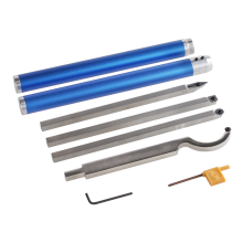 Universal Carbide Tipped 6 Lathe Blade Interchangeable Wood Turning Tools Set,Lathe Tool for Woodturning,B