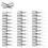 100PCS Fixed Support Self-Tapping -Screw, Wardrobe Cabinet Glass Partition Nails , with Rubber Sleeve 2