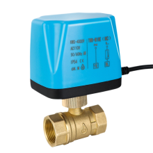 Normalerweise geschlossener motorisierter Kugelhahn AC110V 2-Draht-Messing-Elektromagnetventil DN15 Ersetzen