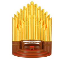 Portapenne e matite a forma di organo a canne, divertente decorazione da scrivania, tazza a forma di B
