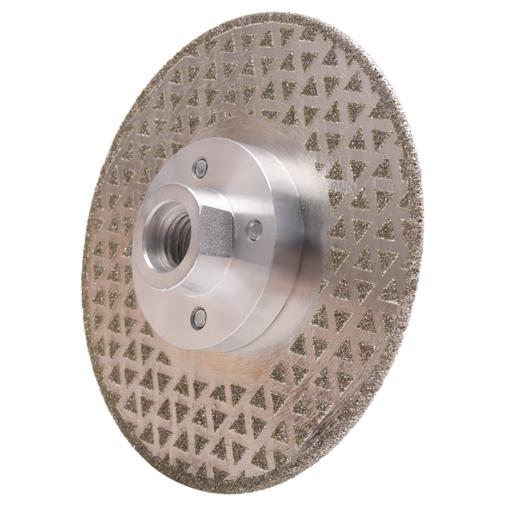 M14 vacuümgesoldeerde diamantzaagblad, dubbelzijdige schijf, marmer, beton, keramische tegels 115 mm