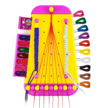 Freundschaftsarmband-Schmuckherstellungsset für Mädchen, Kunsthandwerk, Armbänder, Schnurmacher, Rollenspiel, Spielzeug, Geschenk, Gelb