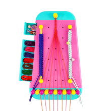 Freundschaftsarmband-Schmuckherstellungsset für Mädchen, Kunsthandwerk, Armbänder, Schnurmacher, Rollenspiel, Spielzeug, Geschenk, Rosa