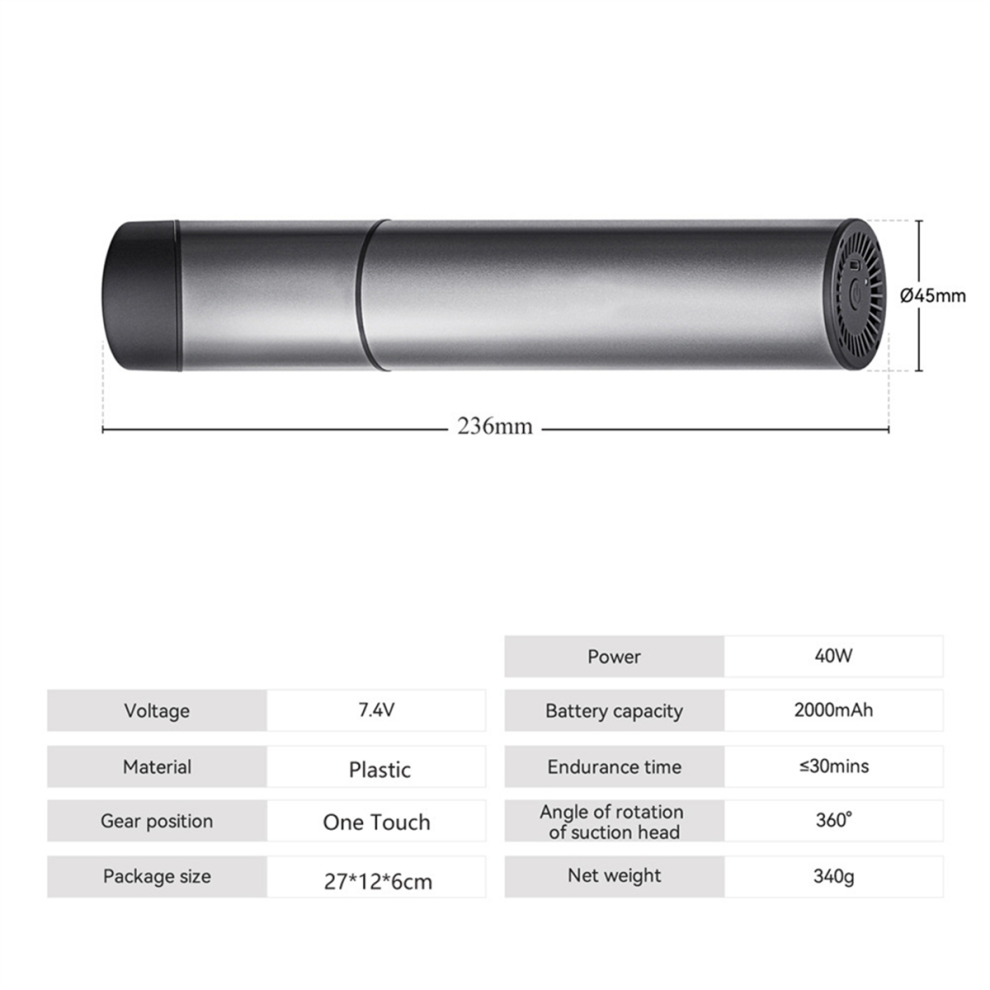 Mini Aspirapolvere Portatile Senza Fili, Facile Da Pulire, Adatto Per Tastiera Da Tavolo, Auto, Usb