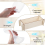 5 Pcs Silicone Resin Molds Set with Wooden Support, Large Rectangle Epoxy Casting for DIY Decor 9