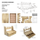 Bracket, Bedside Table Bracket with Drawer 5