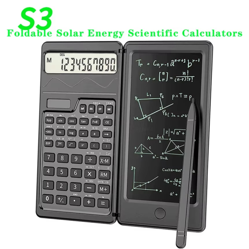 Solar Scientific Calculator with LCD Notepad Functions Professional Portable Foldable for Students 2
