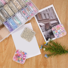Kralen organizer box, 30 stuks kleine doorzichtige plastic opbergbakjes voor het maken van sieraden, DIY schroeven en zaden