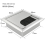 80x80 Büro Schreibtisch Threading Box Computer Tisch Draht Loch Abdeckung Platz Pinsel Platte Schwarz 7