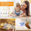 Dry Erase Board with Light,11.8x7.9Inch Led Note Colors,Light Up Adjustable Stand 6