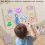 Dry Erase Board with Light,11.8x7.9Inch Led Note Colors,Light Up Adjustable Stand 10