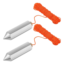 Lot de 2 fils à plomb hexagonaux en acier 790-8, 227 g, marteau de mesure en alliage, kit de fil de bricolage
