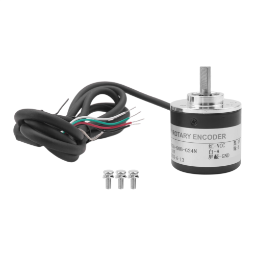 Rotary Incremental Encoder 38S6G5-B-G24N AB 2-Phase Connection 50P/R 5-24V Solid Shaft DC Open Collector NPN Output 2