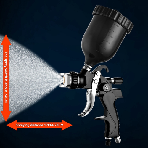 Hvlp Air Paint Sprayer Top Pot 1.3 Nozzle High Atomization B 2