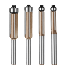 4 stuks 6 mm schacht driebladige dubbele lagerfreesfrees voor houtbewerking