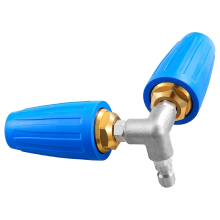 Pressure Washer Gutter Attachment, Dual Turbo Nozzle with 1/4 Inch Quick Connector, 4000 PSI