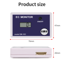 Digitale online waterkwaliteitstester LCD TDS/EC-meter Us/PPM-detectie EC-detector Inlaat-uitlaattest voor zwembadlaboratorium