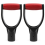 2 Pack 1-1/4Inch Polypropylene Plastic Spade Handle Shovel D Grip for Digging Raking Tools 2