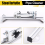 DIY Linear Actuator Bracket Adjustable Angle Reciprocating Motor Foldable Stand with Suction Cup 9
