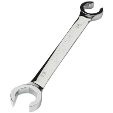 25-28MM oliepijp flensmoersleutel, dubbele sleutel hoog koppel spiegel handgereedschap, open rem voor autoreparatie