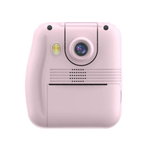 Flip Lens Kids Draagbare Printer Thermisch Papier Stickers Mini Printers Multifunctionele Digitale Kleine SLR Roze